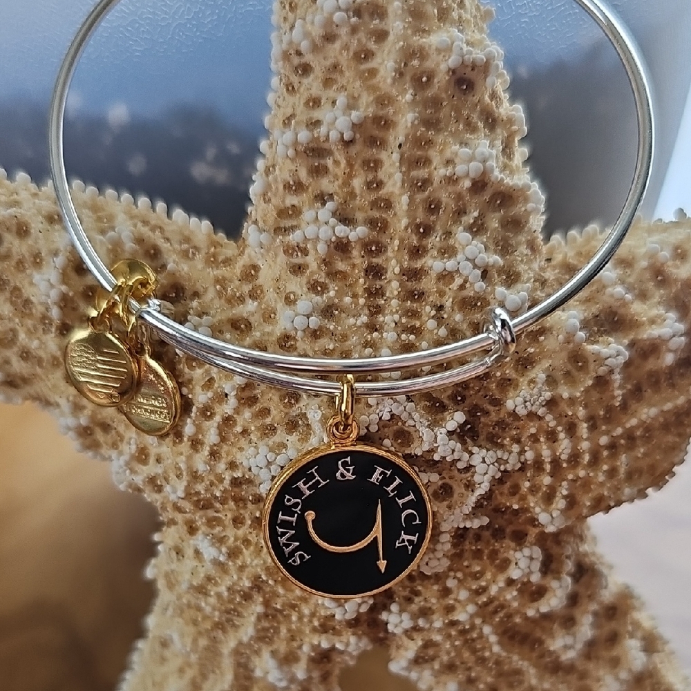Alex and Ani Gold and Silver Expandable Charm Bracelet - Picture 2 of 3